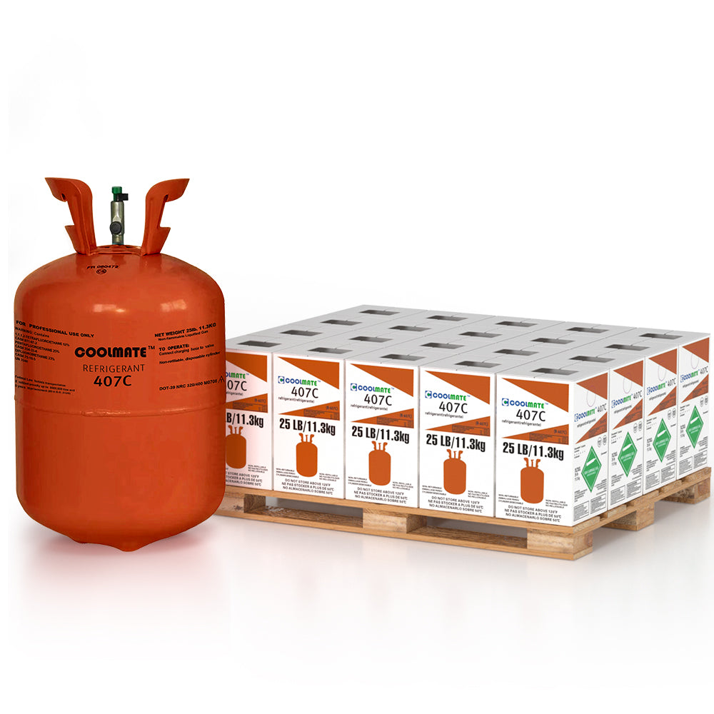 R-407C Refrigerant 25 LB|CoolmateGas Refrigerant