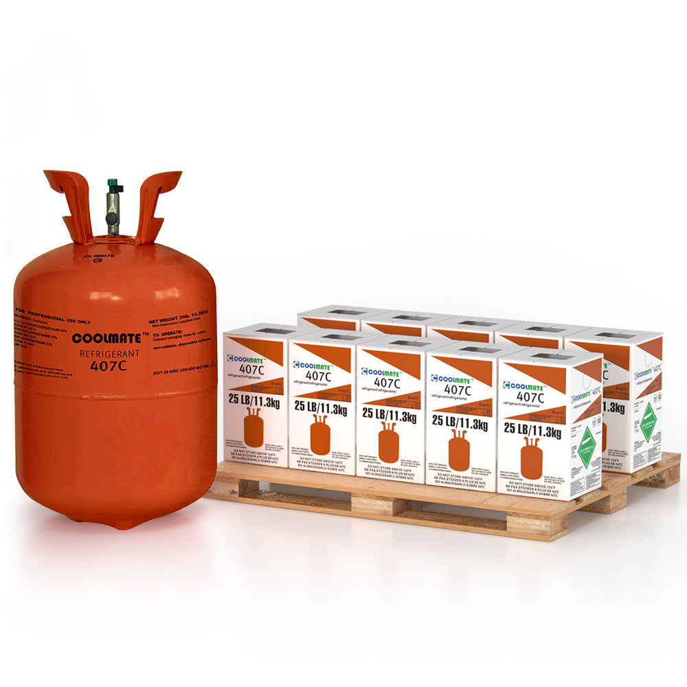 R-407C Refrigerant 25 LB|CoolmateGas Refrigerant