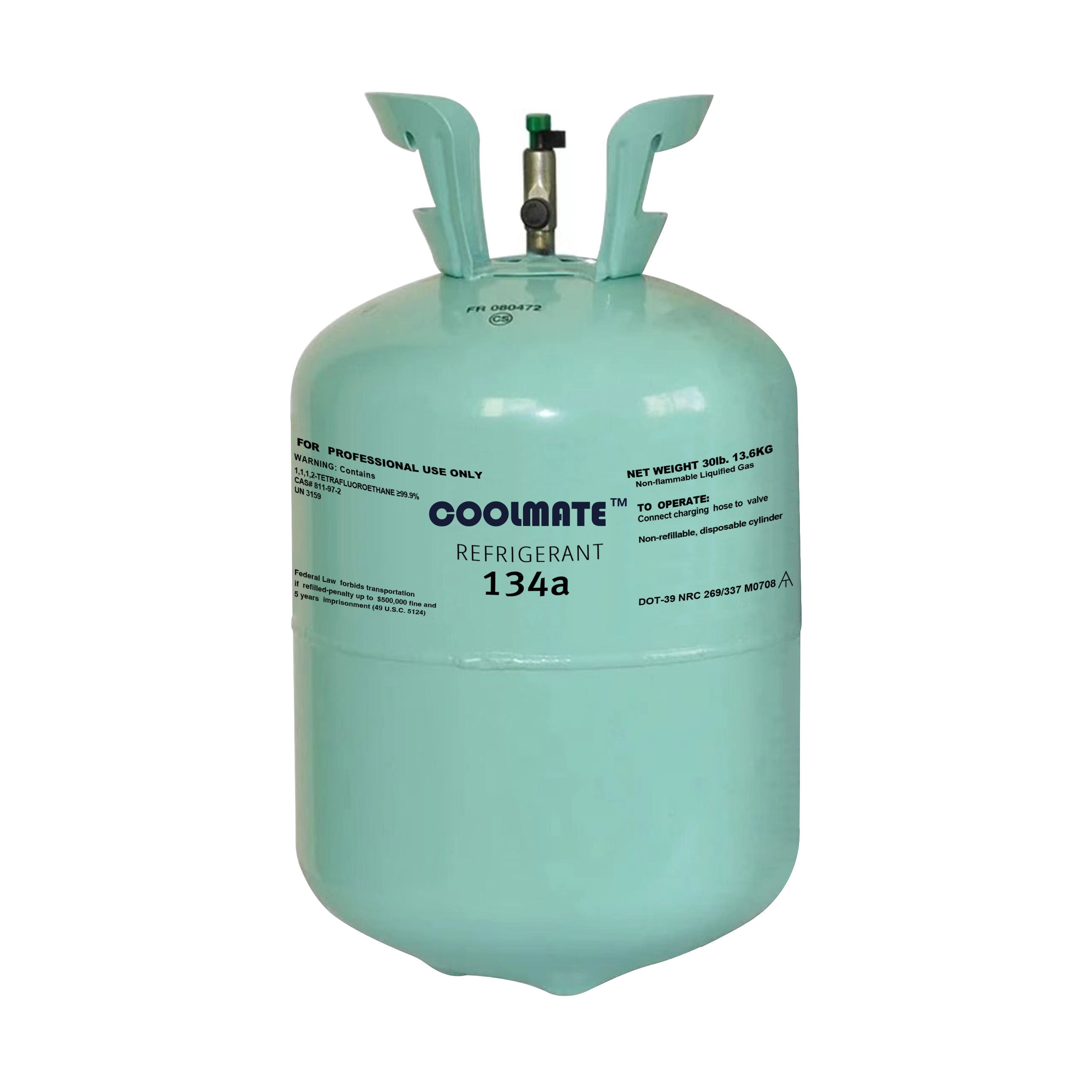 R-134A Refrigerant 30LB|CoolmateGas Refrigerant