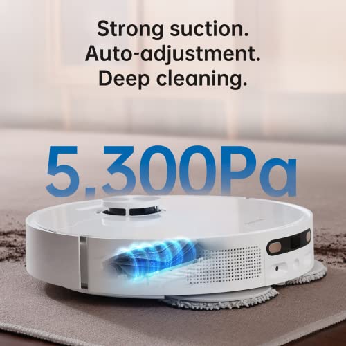 dreame L10s Ultra Robot Vacuum and Mop Combo, Auto Mop Cleaning and Drying, Self-Refilling and Self-Emptying Base for 60 Days of Cleaning, 5300Pa Suction and AI Navigation, Compatible with Alexa