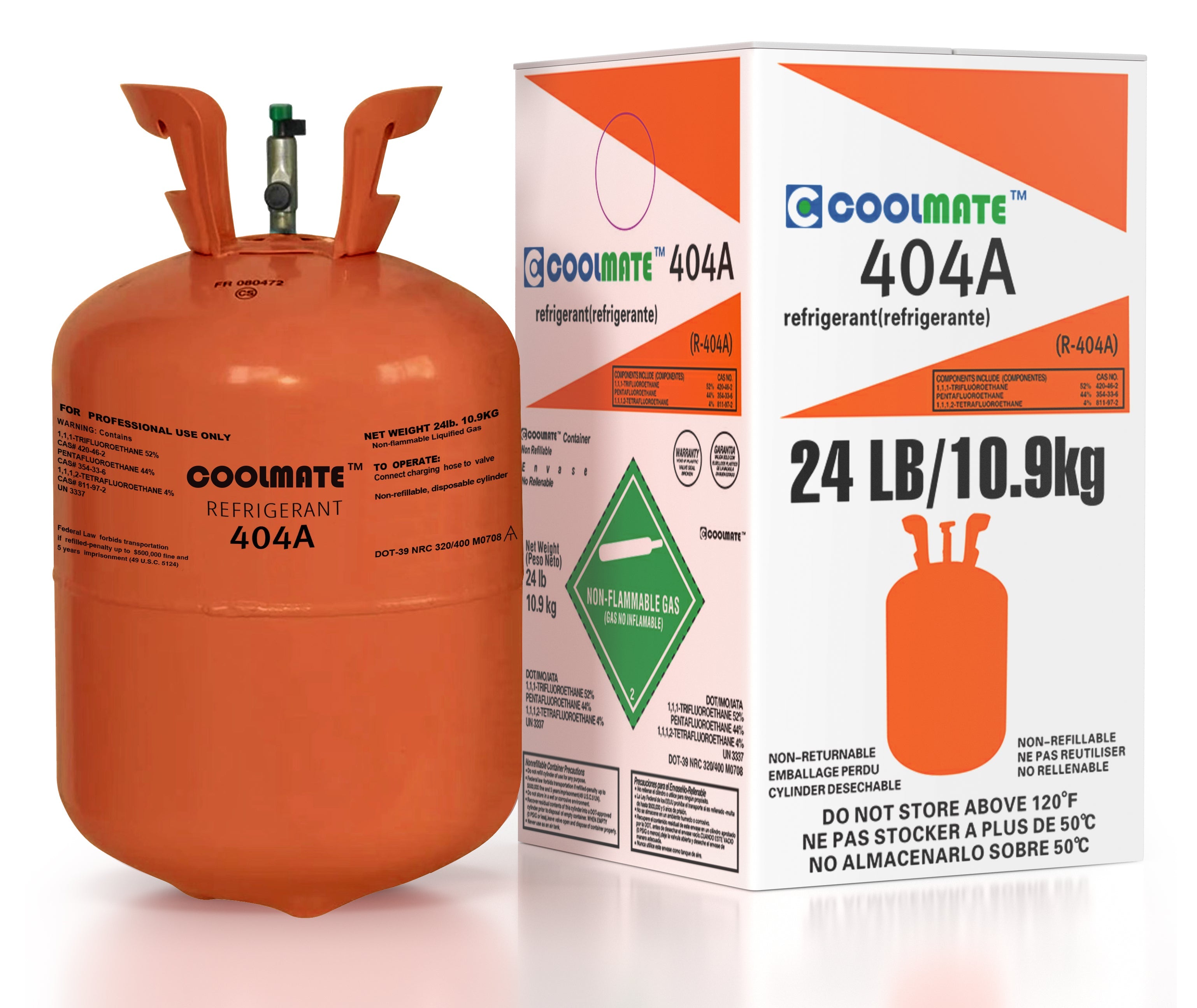 R-404A Refrigerant 24LB|CoolmateGas Refrigerant