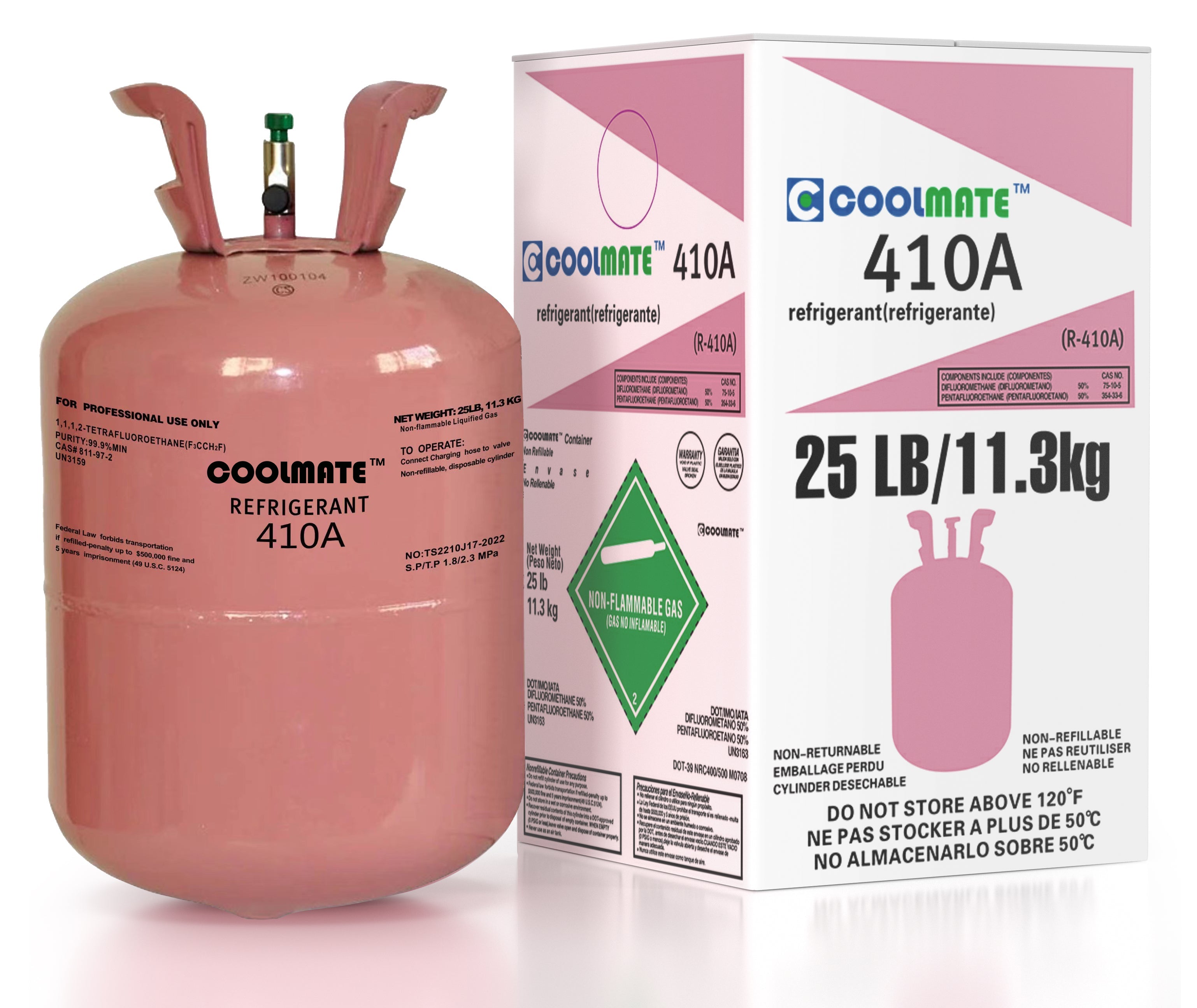 R-410A Refrigerant 25LB |CoolmateGas Refrigerant